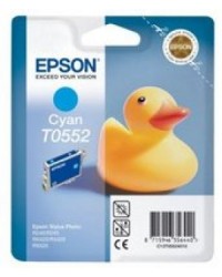 Cartuccia Epson serie T552 Ciano compatibile